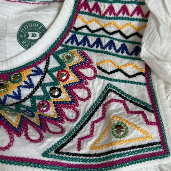 NWT Double D Ranch Palomita String Top Boho Western Bohemian Casual Shirt - Picture 5 of 9